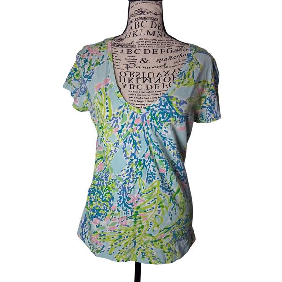 Lilly Pulitzer medium short sleeve top womens - Picture 1 of 5